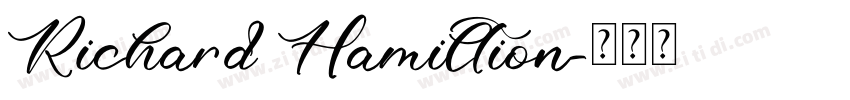 Richard Hamiltion字体转换